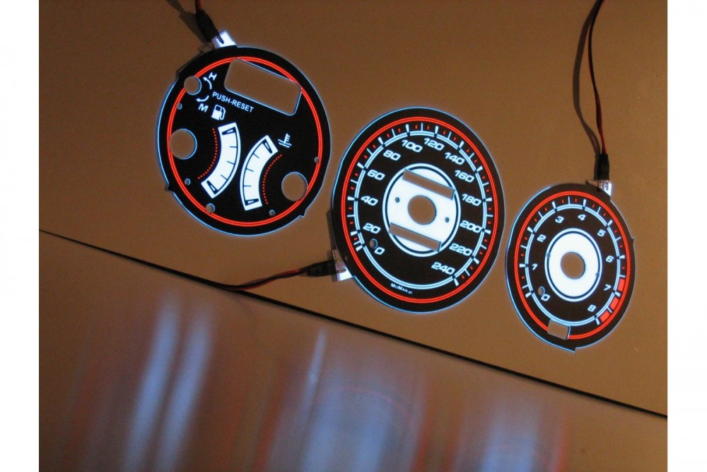 Плазмові накладки в приладку Mazda 323F BG/MX-3 вар. 2