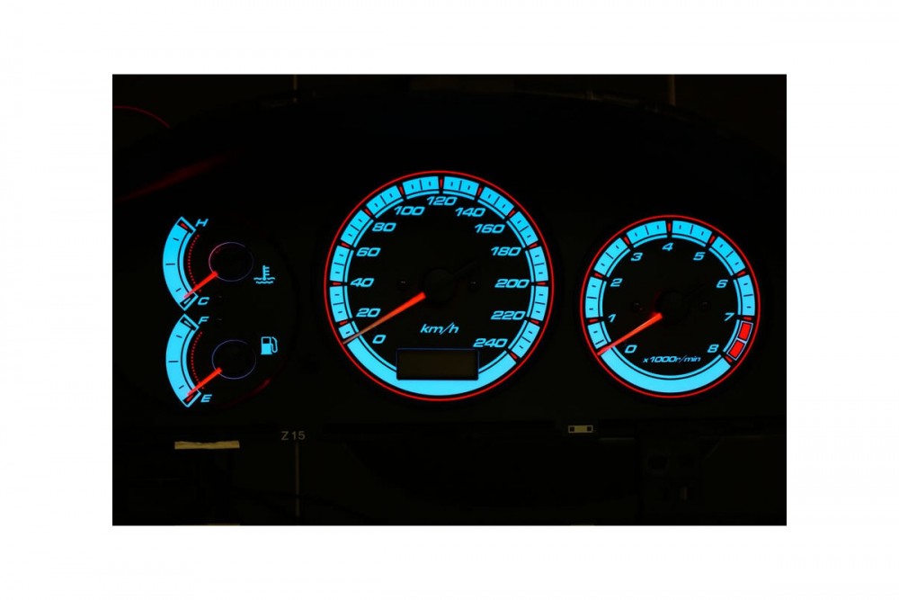 Тюнінгові накладки в щиток приладів Mazda 323F BA