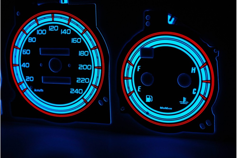 Накладки, що світяться на шкали приладів Mazda Xedos 6, 9 /Millenia вар. 1
