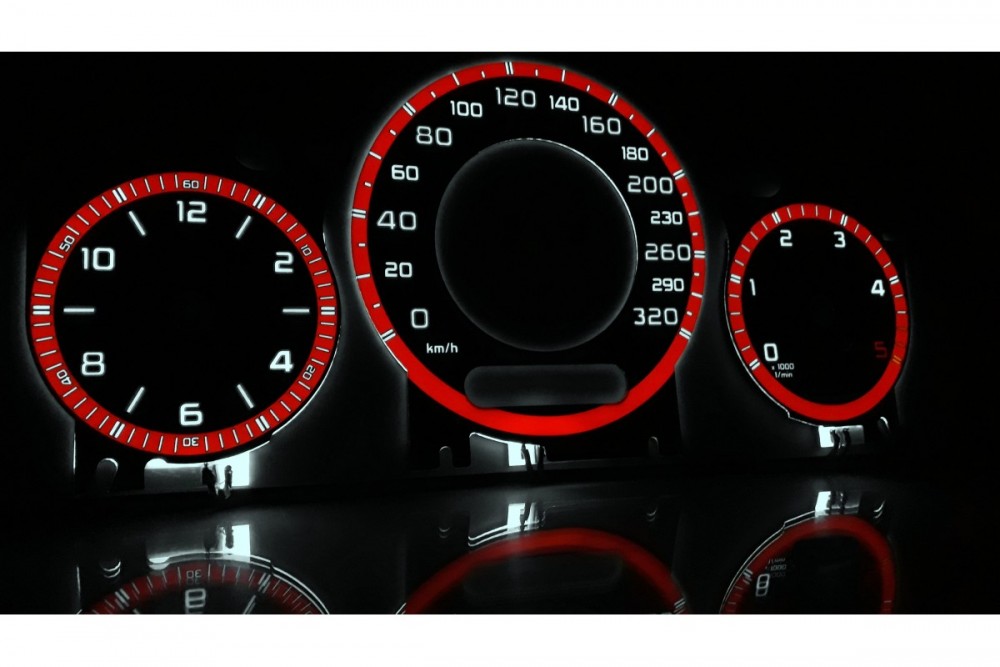 Накладки на шкали приладів Mercedes CLK W209, E W211, CLS W219 вар. 5