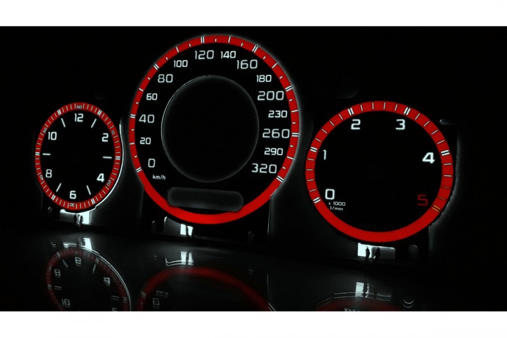 Накладки на шкали приладів Mercedes CLK W209, E W211, CLS W219 вар. 5