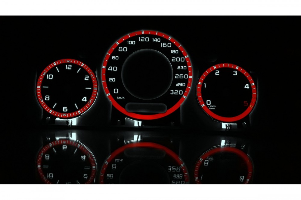 Накладки на шкали приладів Mercedes CLK W209, E W211, CLS W219 вар. 5