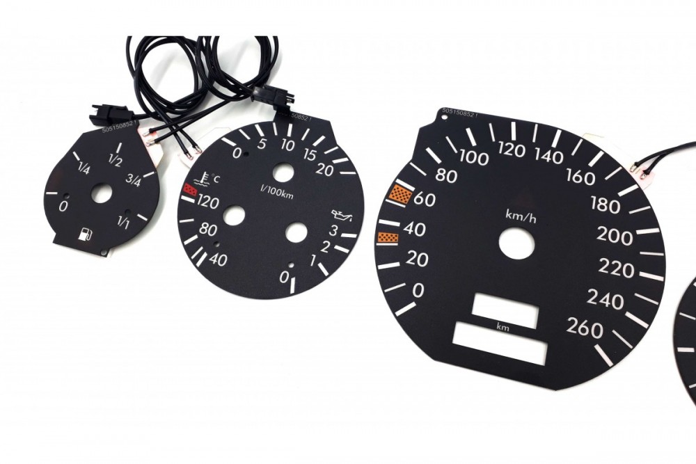 Накладки для тюнінгу щитка приладів Mercedes W140 вар. 1