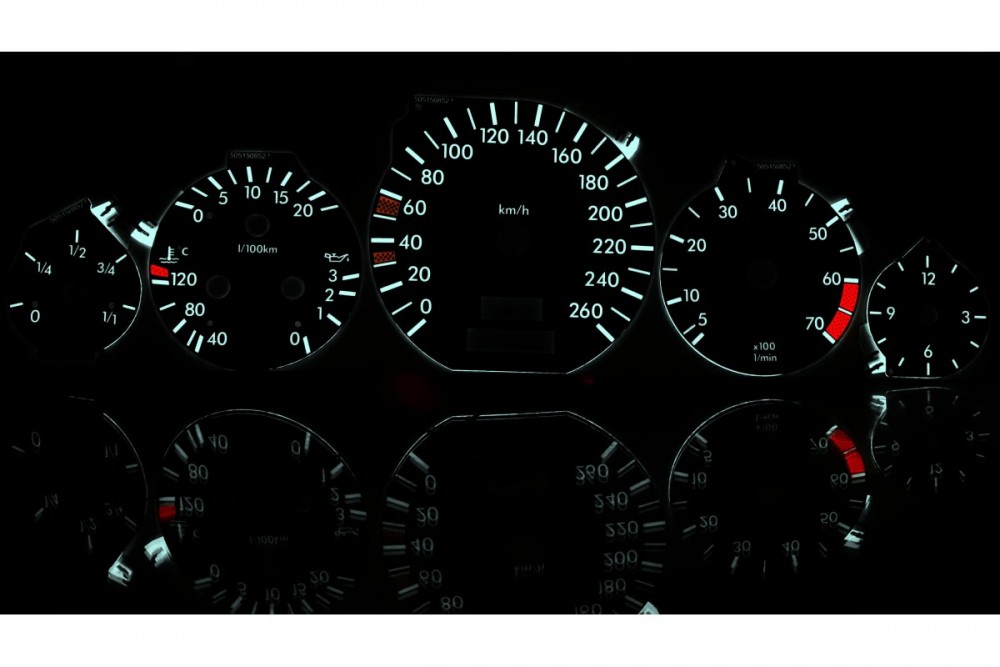 Накладки для тюнінгу щитка приладів Mercedes W140 вар. 1