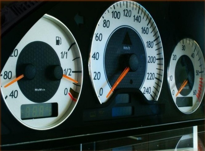 Кільця у щиток приладів Mercedes W210 дорест. / W202 FL / W208