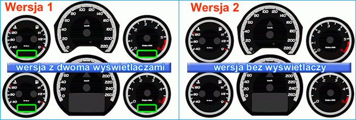 Накладки, що світяться в щиток приладів Mercedes W210 вер. 2