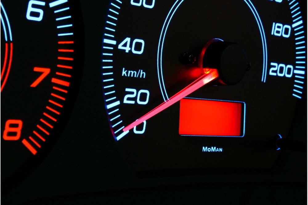 Тюнінг накладки на шкали приладів Mitsubishi Colt 1996-2003 вар. 1