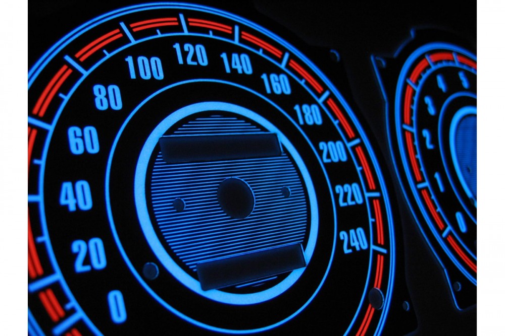 Накладки, що світяться, на шкали приладів Nissan 100NX