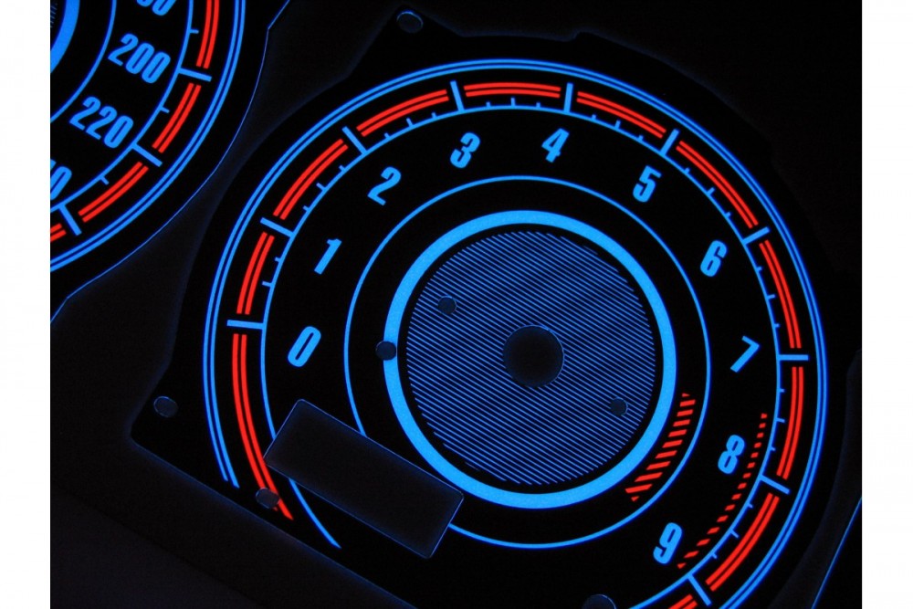 Накладки, що світяться, на шкали приладів Nissan 100NX