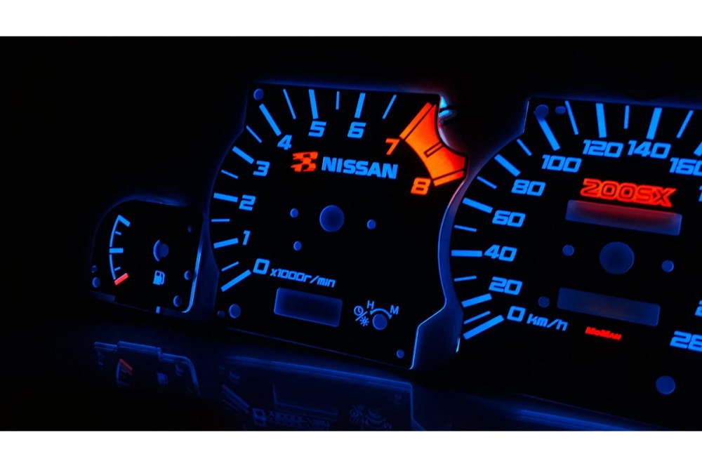 Светящиеся накладки в щиток приборов Nissan 200SX S14 / SILVIA 1993-1996 вер. 1