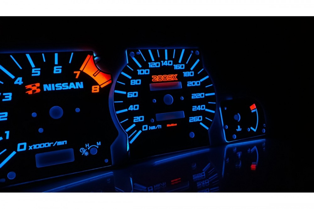 Светящиеся накладки в щиток приборов Nissan 200SX S14 / SILVIA 1993-1996 вер. 1