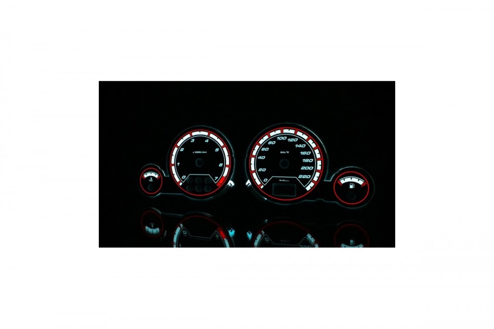 Накладки тюнінгові на панель приладів Opel Astra G Coupe вер. 1 (сірі)