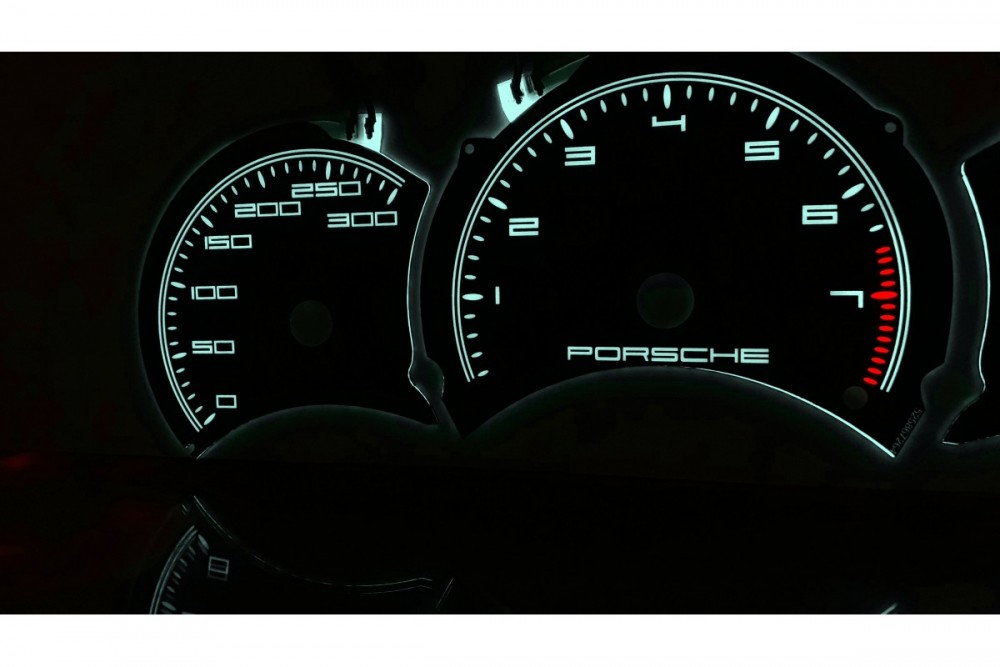 Тюнінгові накладки на шкали приладів Porsche Boxter 986 (1997-2005) вар. 1