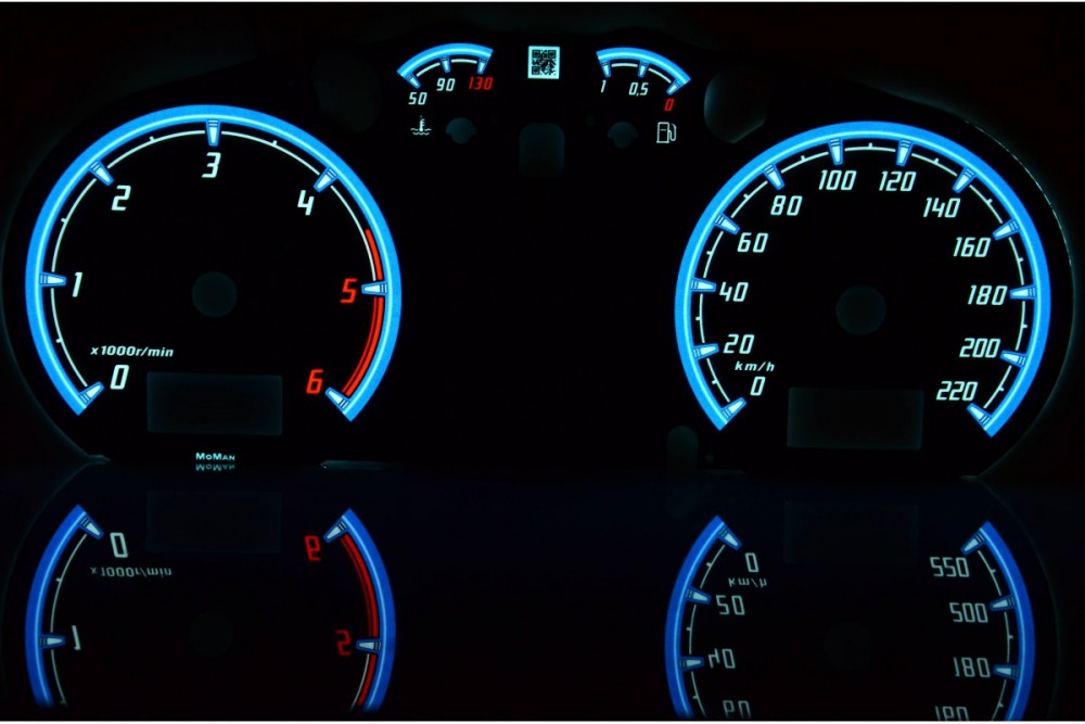Вставки, що світяться, в щиток приладів Seat Ibiza, Cordoba 2002-2008 вер. 1