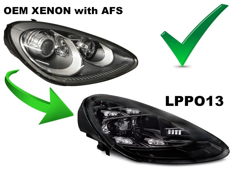 Лінзовані фари передні full led Porsche Cayenne 2010-2015