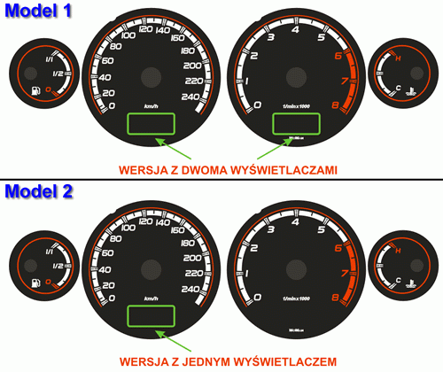 Накладки, що світяться на шкали приладів Toyota Avensis 1 вар. 2