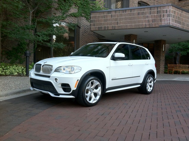 Накладки на пороги BMW X5 E70 LCI у стилі Aero