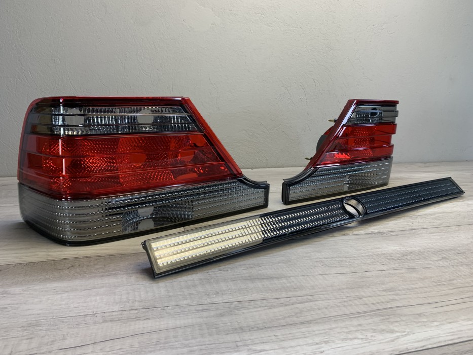 Ліхтарі задні Mercedes W140 S-class червоно-тоновані