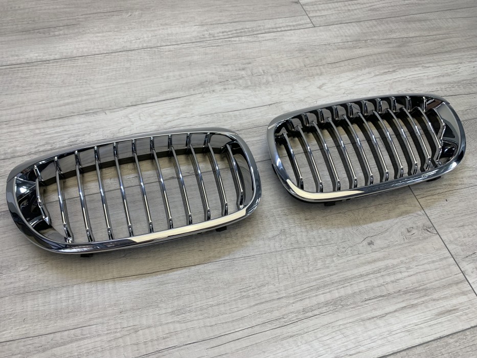 Хром решітка радіатора BMW E46 coupe / cabrio рестайл