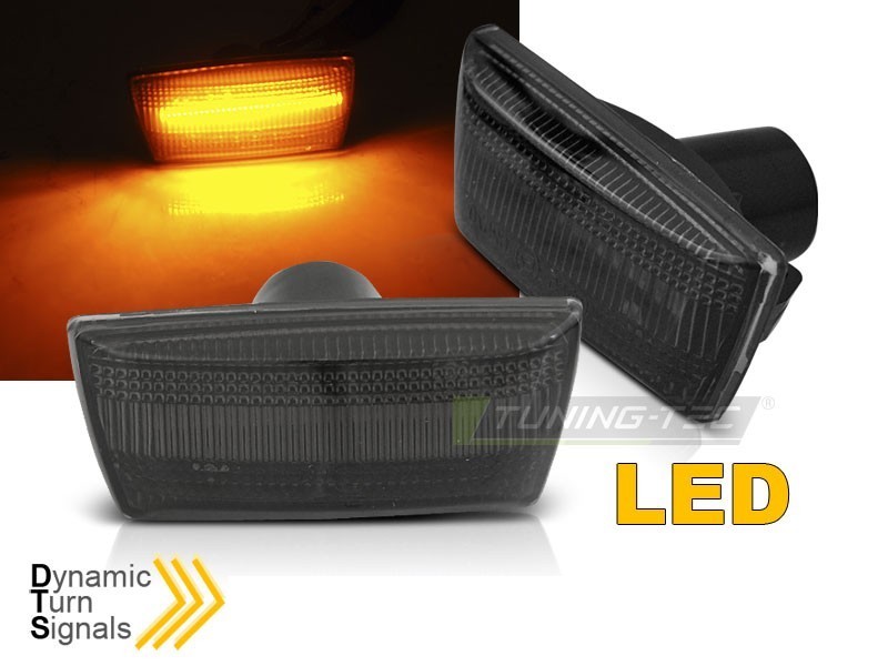 Тонированные LED повороты боковые Opel Astra H / Corsa D / Insignis / Zafira B