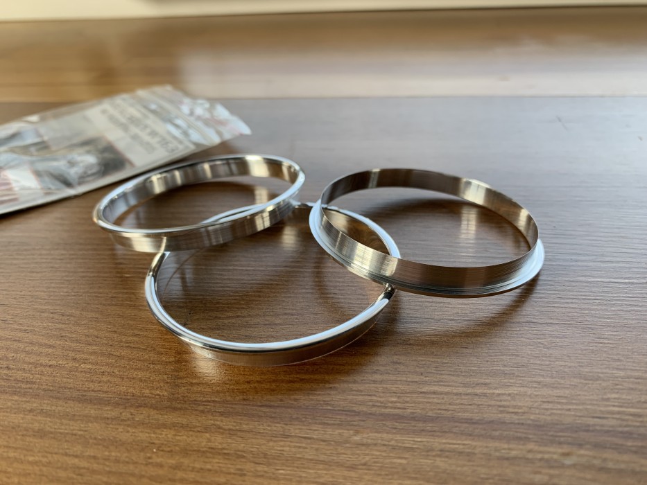 Хром кільця на ручки пічки Mercedes ML W163 рестайлінг