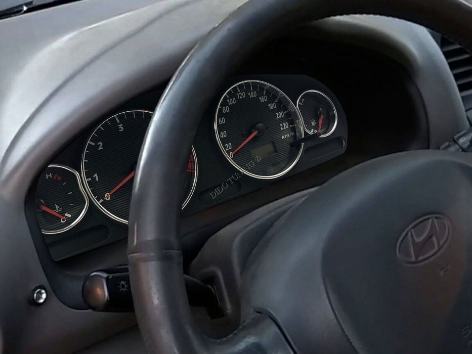 Хромовані кільця на прилади Hyundai Santa Fe I