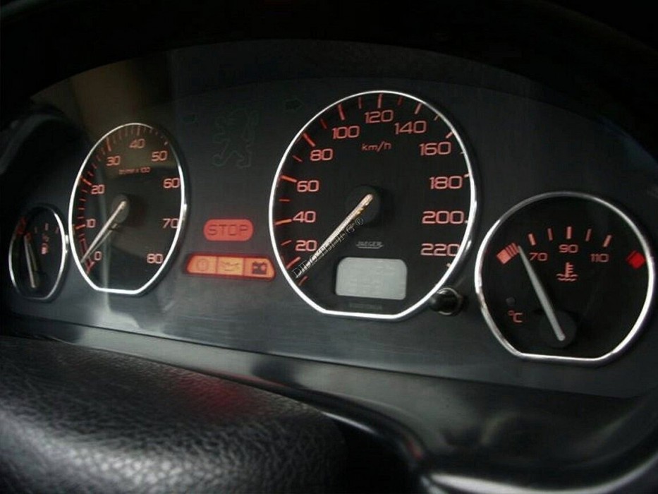 Кільця в панель приладів Peugeot 406 дорестайл (4 кільця)
