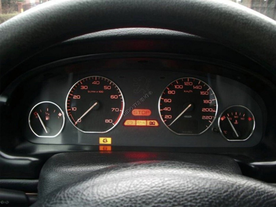 Кільця в панель приладів Peugeot 406 дорестайл (4 кільця)