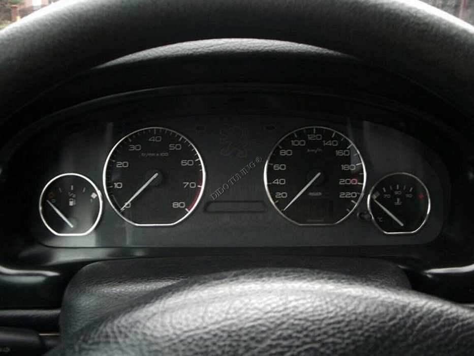 Кільця в панель приладів Peugeot 406 дорестайл (4 кільця)