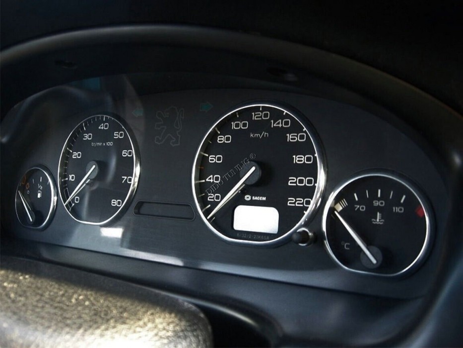 Кільця в панель приладів Peugeot 406 дорестайл (4 кільця)