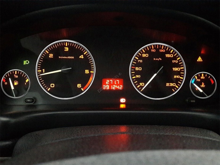 Кільця в щиток приладів Peugeot 406 післярестайл (4 кільця)