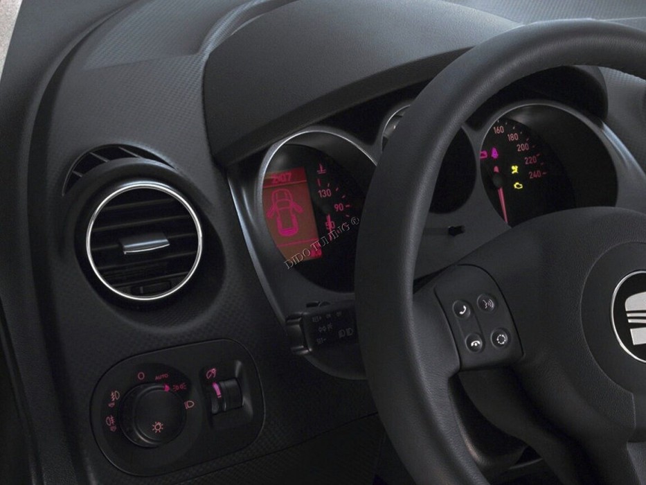 Хромовані кільця на обдуви Seat Toledo III / Leon II / Altea