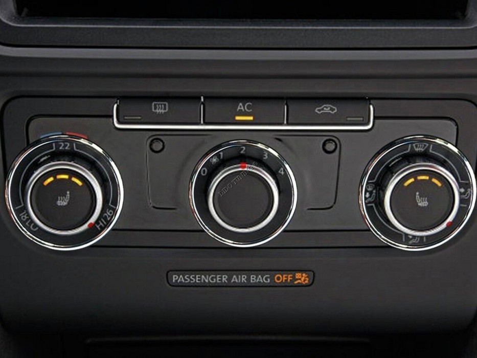 Кільця на ручки пічки VW Caddy / Golf 6 / Touran / Eos / Jetta / Sirocco / Tiguan / Vw T5 fl / T6 / VW CC / Passat b7