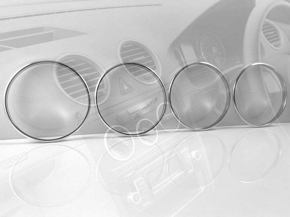Хром кільця на обдуви VW Caddy II