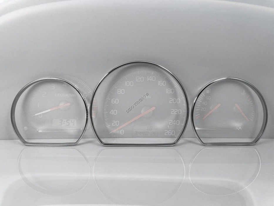 Хромовані кільця в щиток приладів Volvo S40/V40 (dido)