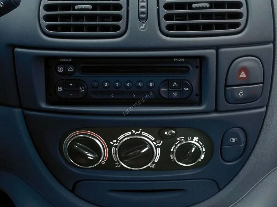 Декоративные кольца на ручки печки Renault Megane 1 (95-02)