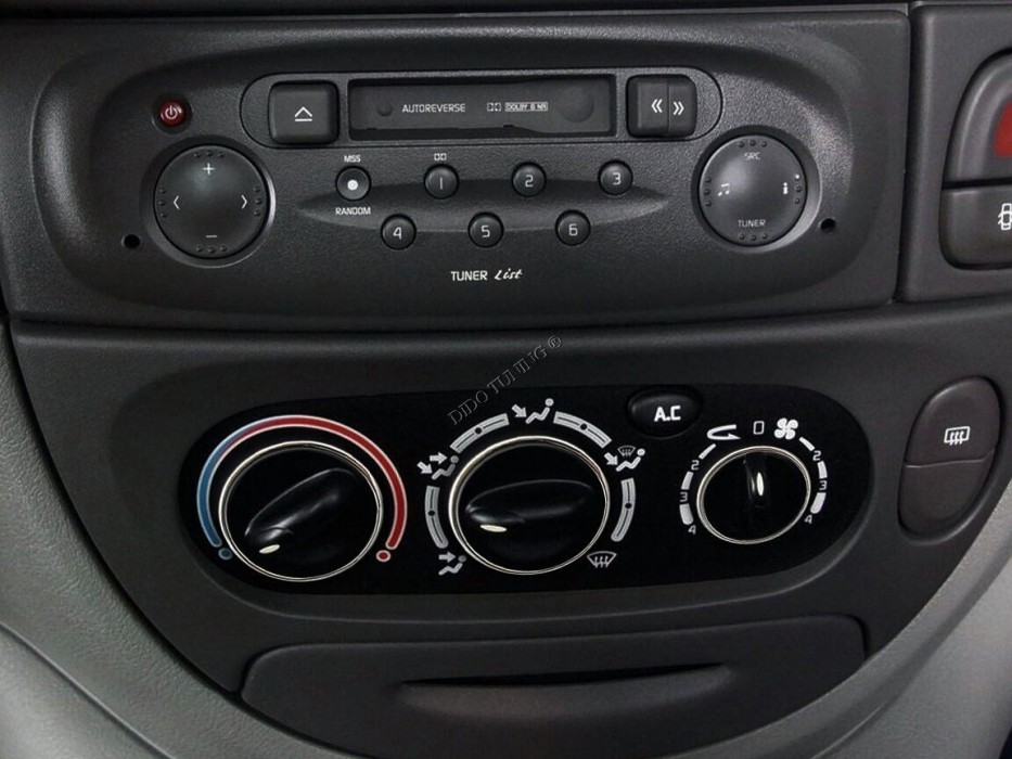 Декоративные кольца на ручки печки Renault Megane 1 (95-02)