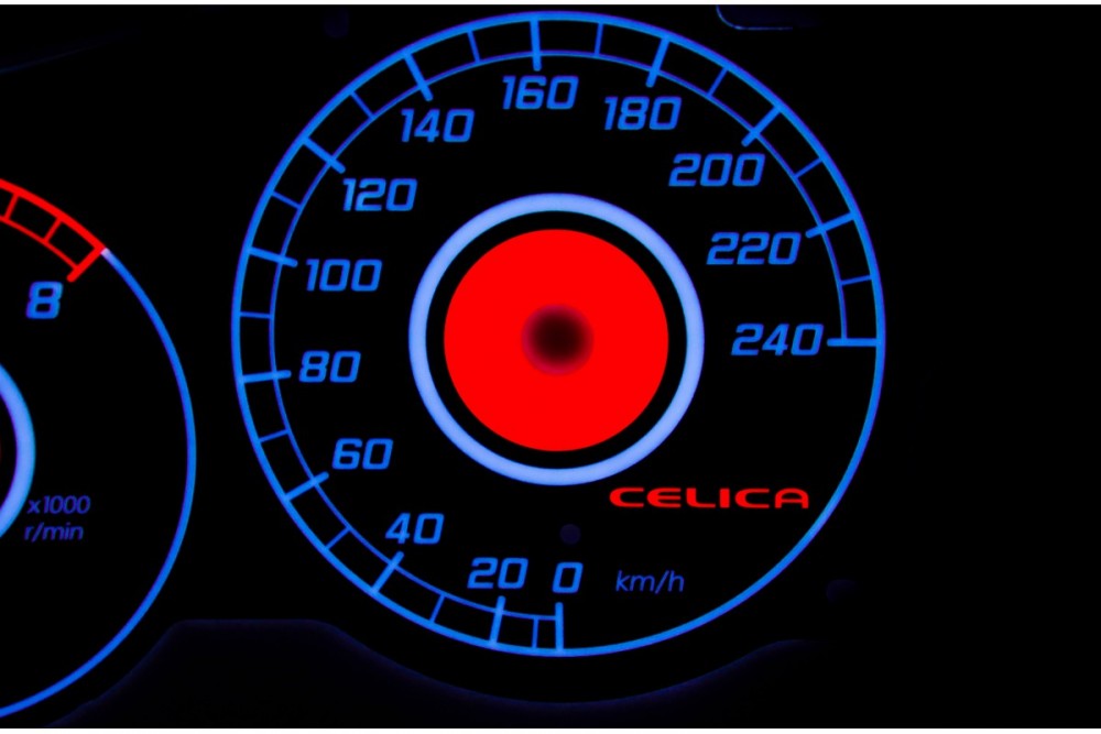 Тюнінгові накладки в щиток приладів Toyota Celica VII вар. 1
