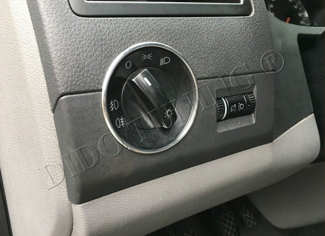 Хром кільце ручки світла VW T5 / Passat B5, B6, B7, CC / Touareg / Caddy / Polo / Touran