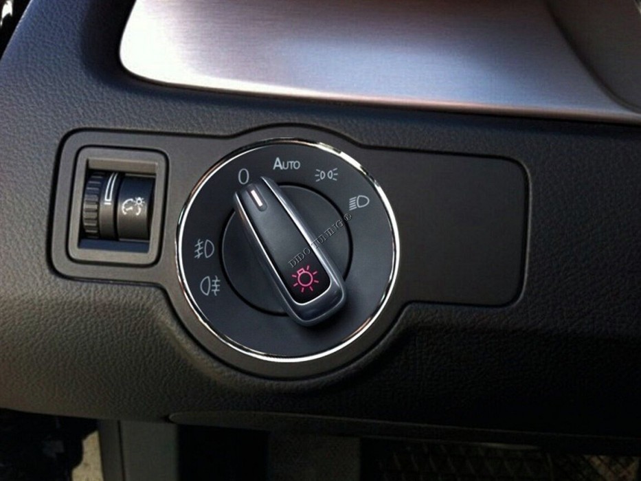 Хром кільце ручки світла VW T5 / Passat B5, B6, B7, CC / Touareg / Caddy / Polo / Touran