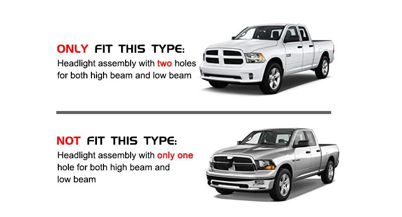 Светодиодные передние фары Dodge RAM 2009-2018