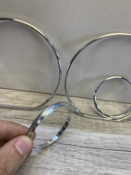 Хромовані кільця в щиток приладів Audi 100 C3/С4 / A6 C4 (4 кільця)