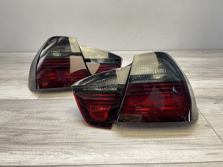 Задні ліхтарі тюнінгові BMW E90 седан red-smoke