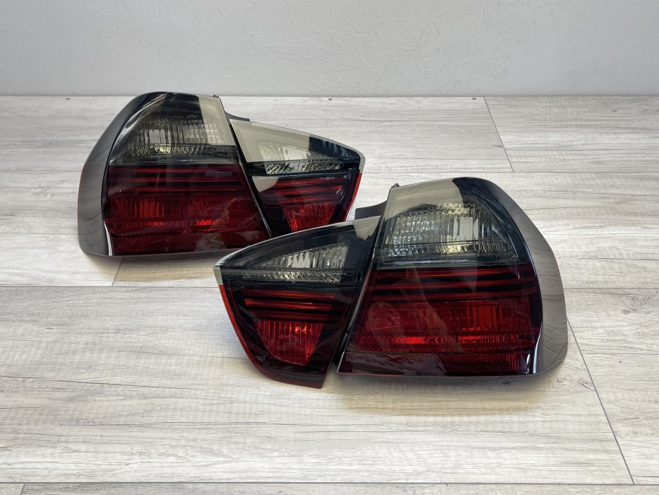 Задні ліхтарі тюнінгові BMW E90 седан red-smoke