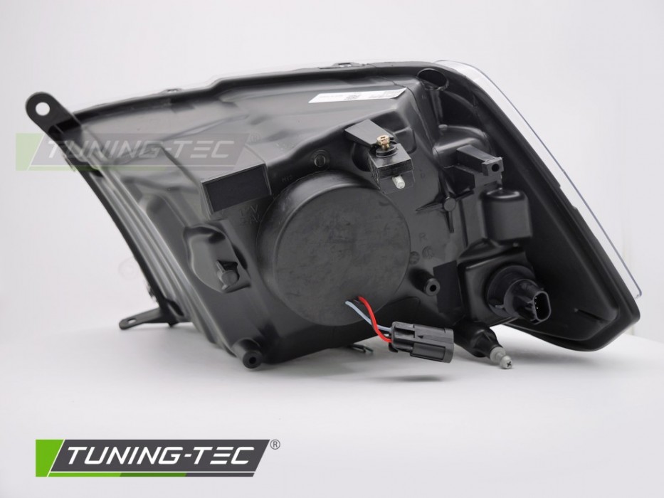 Чорні тюнінг фари передні Dodge RAM 2009-2018 оптика tube light