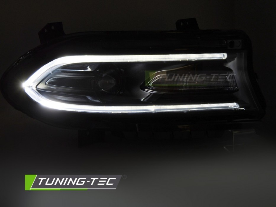 Чорні фари передні Dodge Charger 2014-2023 тюнінг оптика