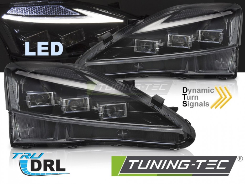 Діодні фари передні Lexus IS 2006-2013 з функцією welcome lights