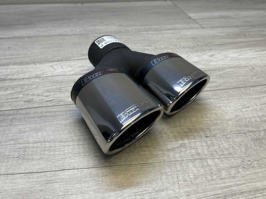 Насадка глушника подвійна овальна Buzzer ZZ2x110R права