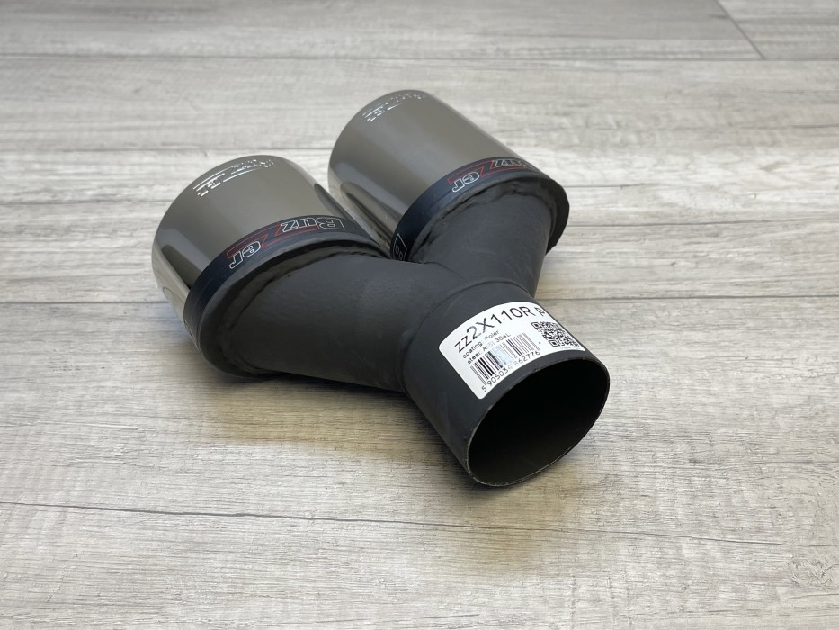 Насадка глушника подвійна овальна Buzzer ZZ2x110R права