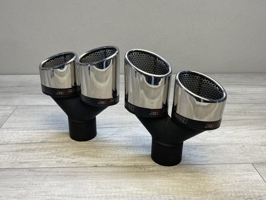 Насадка глушника подвійна овальна Buzzer ZZ2x110R права